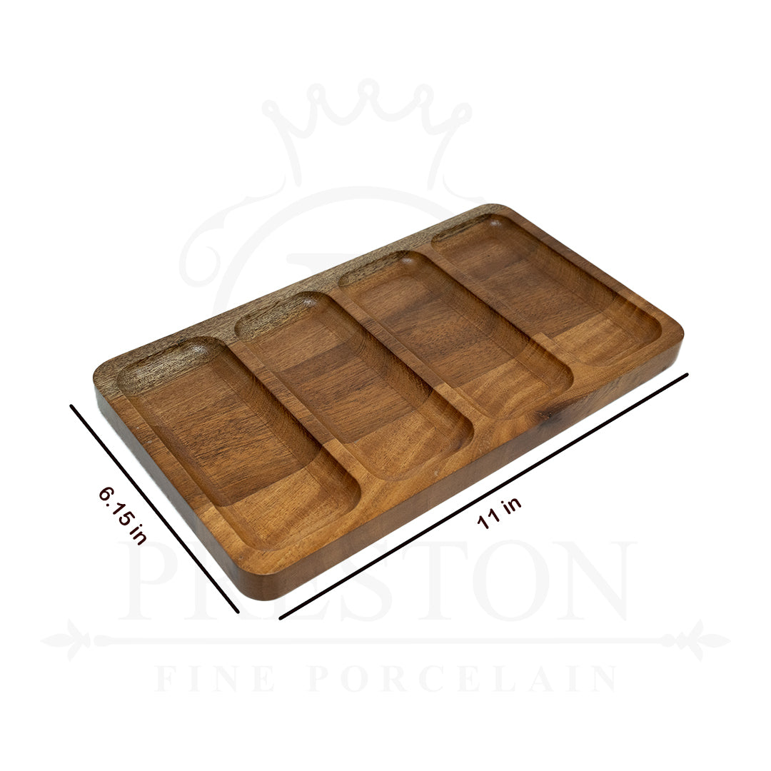 Multi Purpose Wooden Tray 6.5x11 "