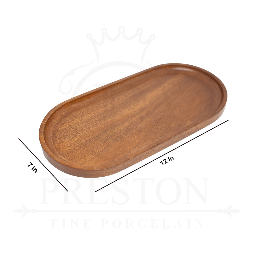 Oval Long Platter 7x12"