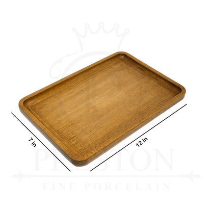 Wooden Serving Platter 7x12"