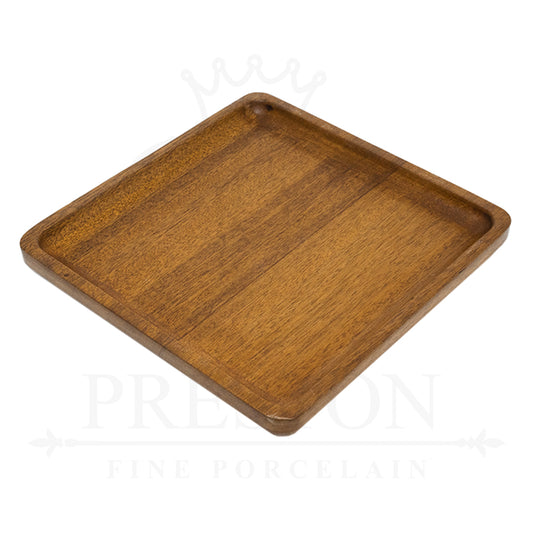 Wooden Serving Square Platter 12x12"