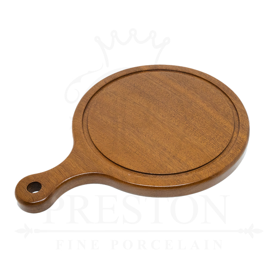 Round Pizza Board With Handle 6x6*2.5"