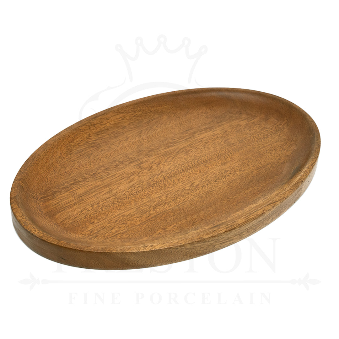 Wooden Oval Platter 8x12"