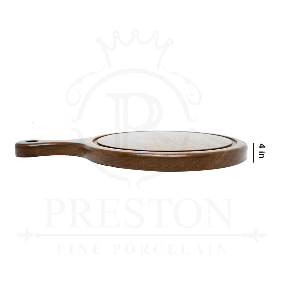 Round Pizza Board With Handle 16x16*2.5"