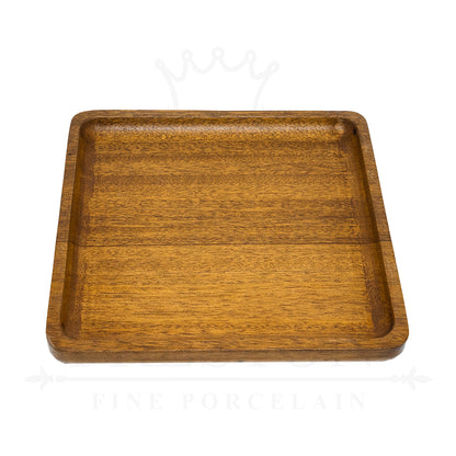 Wooden Serving Square Platter 16x16"