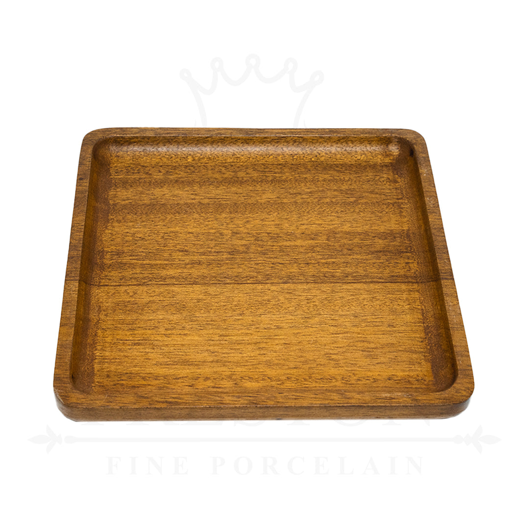 Wooden Serving Square Platter 8x8"