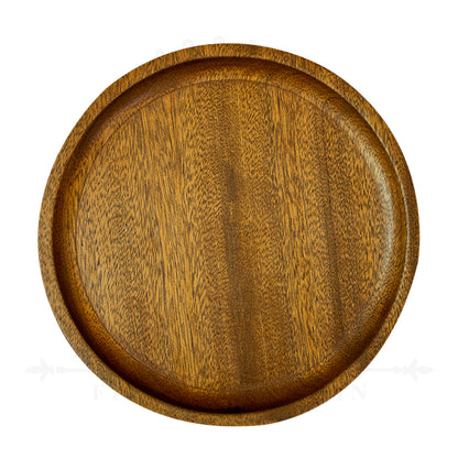 Wooden Serving Round Platter 8x8*0.75"