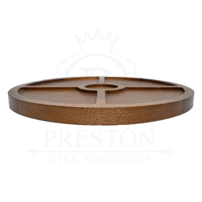 Multi Purpose Wooden Tray Round 12x12"