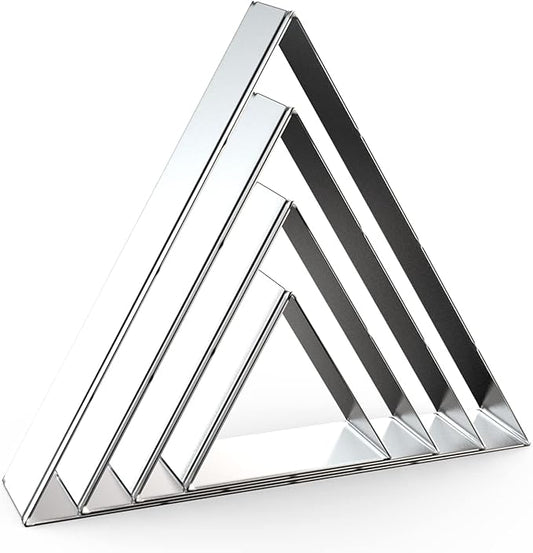 Cookie Cutter Triangle Set of 8 Steel